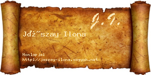 Jászay Ilona névjegykártya